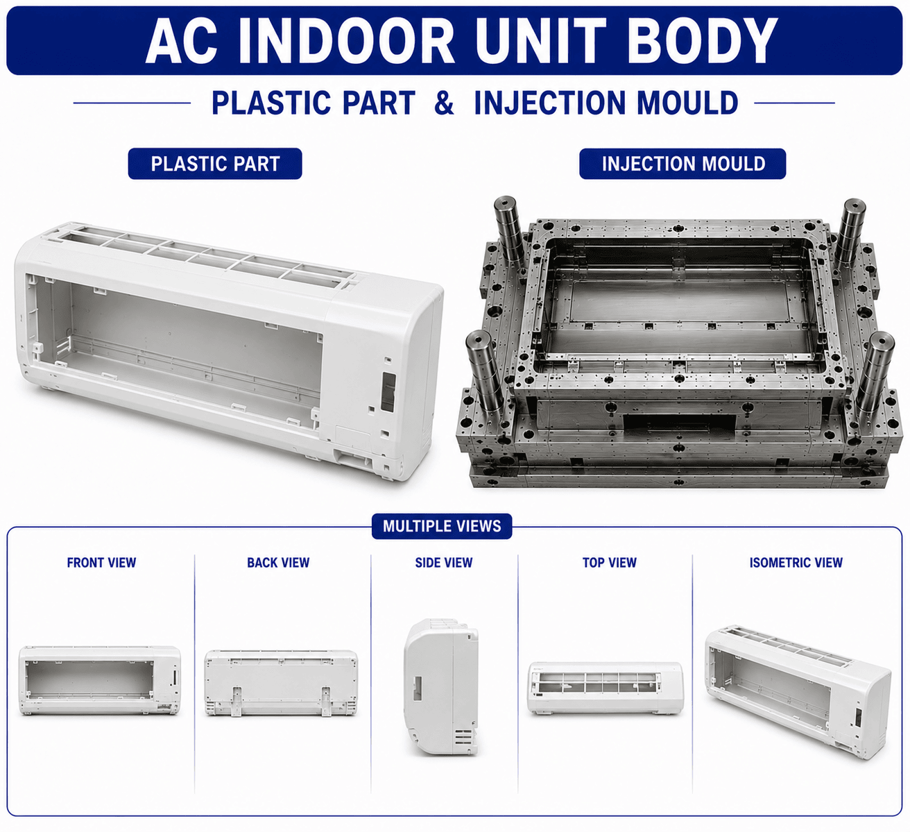 AC Plastic Indoor Unit Body